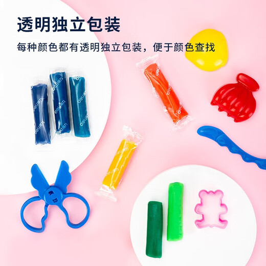 Deli 24 Farbton -Student Plasticine Ultra Light Clay Kindergeschenk Mädchen Spielzeug handgefertigte DIY Boxed Clay Tool Set Spielzeug Pink 67825