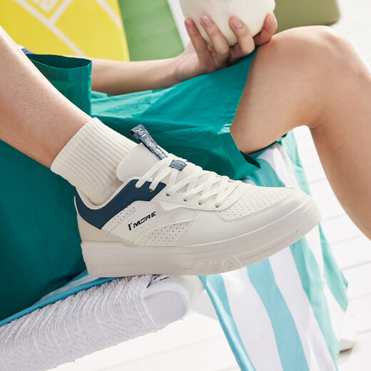 361 zapatos de tablero para hombres otoño casual transpirable de suela pequeña pequeña zapatilla blanca baja