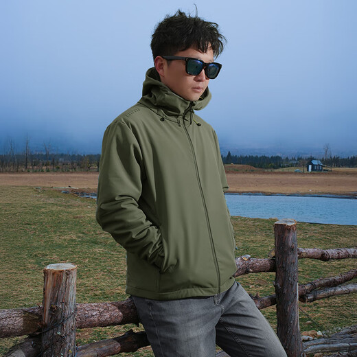 Liuyu Wulingyi New Style Jacket Outdoor Windproof and Waterproof Hiking Jacket Fishing Soft Shell Jacket Fishing Equipment Jacket Moonlight Gray M