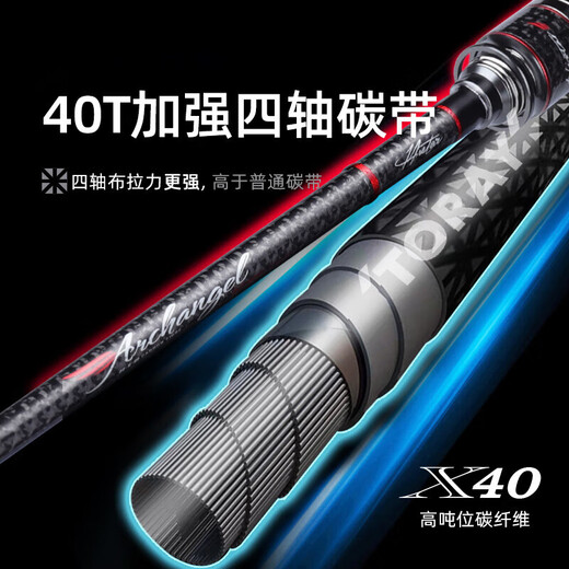 HISTAR (HISTAR) Archangel Mandarin Fish Perch Pole with Lure Rod Quick Adjustment Long-Top Rod Ultralight Black Pit Lure Rod 682m Archangel 2.03m M Straight Handle Lure [S-