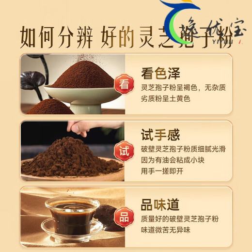 Peking Tongrentang Tongrentang Blue Hat Zertifizierung Bruch Wand Ganoderma Sporenpulver Erwachsener mittlerer Alters und ältere Ganoderma Powder 1 Box 40 g [Geschenkbox [3 Kisten] Gesamt 120 g [Breaking Wall Spore Pulver