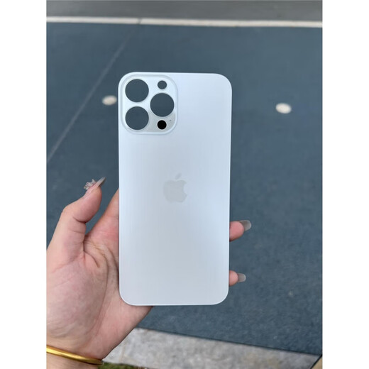 Suitable for Apple 13pm/13pro mobile phone back cover glass 13promax rear screen case small hole back cover white original quality Apple 13promax