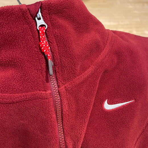 耐克（NIKE）外套女装春秋季运动服针织上衣半拉链卫衣套头衫FD4070-121 HV8465-677红色新年款 摇粒绒 S