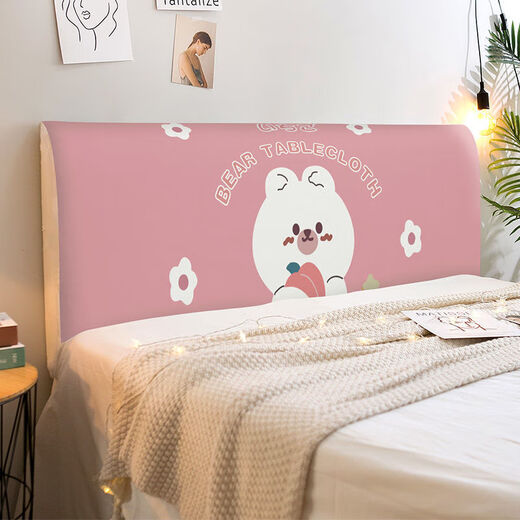 Modern simple ins bed cover cover bed cover full-cover soft bag universal dust cover bed head elastic cushion CTZ1421 Height 50-65*Length 120cm
