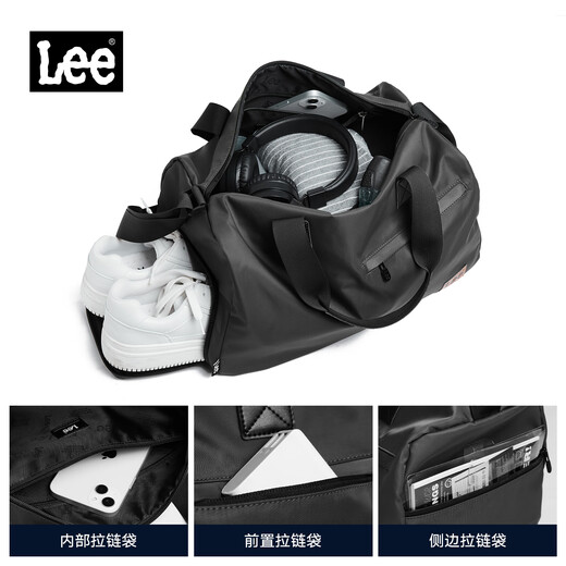 Lee Umhängetasche Herren große Kapazität Fitnessbeutel Trockener Nassstrennung Reisetasche Einfacher Umhängetaschen Business Trip Gepäck Speicher Speicherplatz