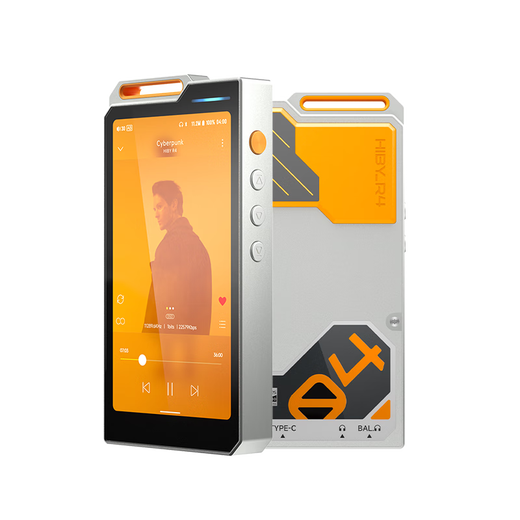 HiBy R4 HiBy Lossless Android Music Player HiFi Portable MP3 Student Walkman Android12 Class A Headphone Amplifier Orange Great Gift