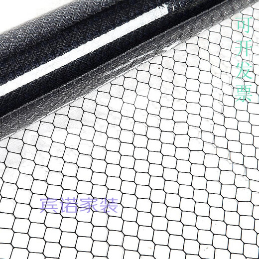 Dixin pvc mesh curtain transparent soft door curtain dust-free clean shed partition curtain flame retardant black curtain manufacturer 0.5MM transparent mesh 2 meters