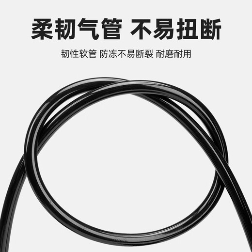 洛克兄弟公路山地自行车打气筒高压电动电瓶车家用带气压表充气泵 黑色