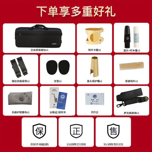 星海萨克斯 降E调中音萨克斯 成人初学者演奏学生考级大咖推荐管乐器 中音XAS-200