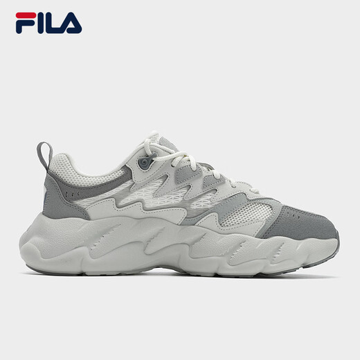 Fila offizielle Herrenschuhe Fern 2 So moderne Sportschuhe 2025 Frühling Neues Farn Gras 2 Generation Casual Schuhe Dad Schuhe Kokosmilch weiß/wildes Taube Grau-CW 43
