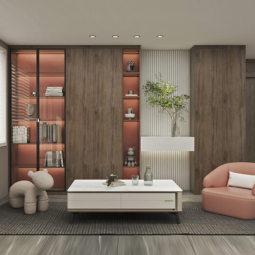 Sofia whole house customized integrated wardrobe whole house customized cabinet cabinet furniture 39800 set combination sincere customization fee Consult customer service to obtain design drawings