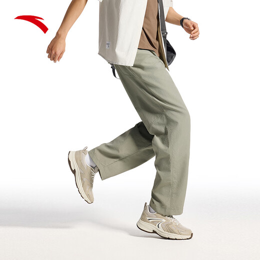 
Anta zero-pressure pants丨Ice silk sports pants for men's summer new style oversized fashion straight-leg pants commuting flat-mouth pants