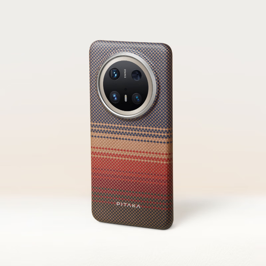Pitaka geeignet für Huawei Mate70pro Mobiltelefon Fall Universal Pro + Kevlar Schneller Ladung Magnetischer Saughaut High-End-Sense Anti-Fall Ultra-dünner Kohlefasermuster Männer und Frauen Schutzschutz Sonnenuntergang
