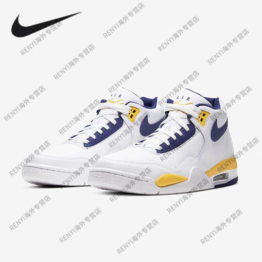 
Nike (NIKE) Flight Legacy AJ4 Brothers Lakers Retro Basketball Shoes FD9928-101 AJ4 Brothers 39