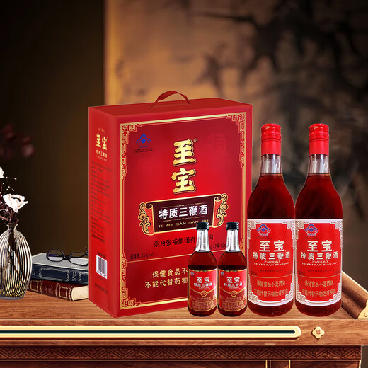 
The best treasures and treasures are three-whip wine 35 degrees 500ml*2+50ml*2 Gift box