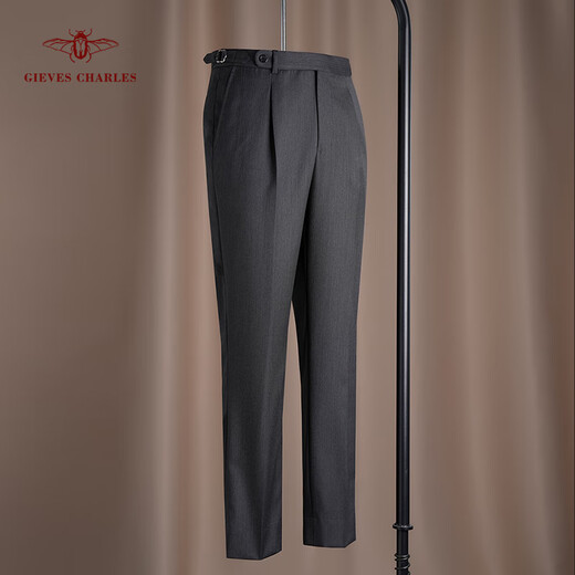 GIEVES CHARLES Zhuoya series 1881 imported 130s worsted wool fabric business herringbone suit for men Earl's Story 46