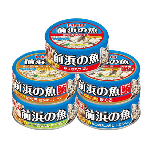 Bamanmaehama's canned fish and cat nutrition, seafood, universal canned cat wet food meal pack, cat snack can for adult and young cats, bonito salmon formula, 12 cans store manager