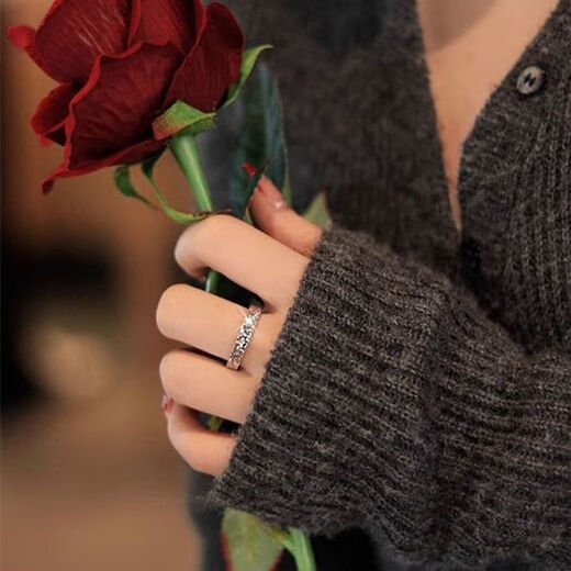 Extra long warranty, plain ring PT950 platinum pair of rings, 38th Valentine's Day Proposal Ring, ghostwriting greeting card, single-sided crushed ice women's ring, certificate + gift box, live ring (can be adjusted freely)