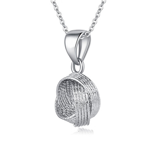 Gold Supreme (3DG Jewelery) Platinum 950 Möbius Ring Pendant Classic Versatile Birthday Gift Price Total Weight 0.92 Grams (With Jewelry Gift Box)