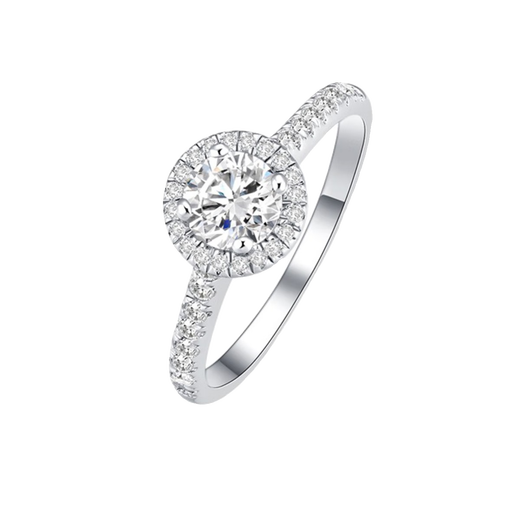 DR. DARLING Moissanite diamond ring 1 carat princess bag wedding ring proposal confession birthday Valentine's Day gift for girlfriend 1 carat princess round bag same day/next day delivery
