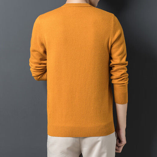 NOSSKISS luxury high-end brand wool sweater for men pure wool autumn and winter warm sweetheart neck sweater V-neck knitted bottoming shirt dark gray gift box L 170/110