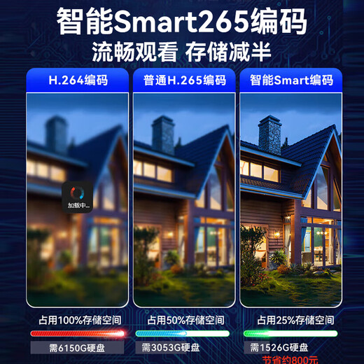 海康威视（HIKVISION）皓视通网络硬盘录像机高清8路H.265编码监控主机安防监控NVR单盘位广泛兼容支持8T硬盘 HNVR5108