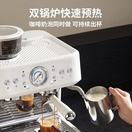 Baicui PE3899 Baila de café semiautomático italiano Máquina de ritmo de leche doméstica Baicui 3899+Baicui Caja verde pequeña