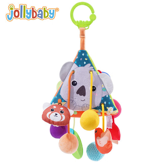 Jollybaby Lalale Säuglingsfahrzeug Hängende Spielzeug Baby 0-1 Jahre alte Head-up-Übungs-Übungsdreieck Pull Wale Pull Seil ziehen