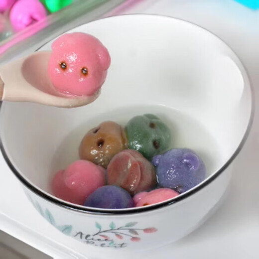 Zi Jiafu Cartoon tridimensionnel Dumplings Animal Festival Festival Silicone Moule maison mignon Pet Pippy Candy Bear Bear Jelly Ice Moule HJ-9859