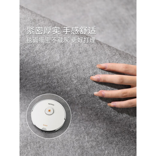 轻仙可拆洗地毯客厅地毯轻奢高级感免洗2025新款免洗可擦加厚灰色地垫 冬岩-16780 140cm*200cm【新升级防水丝】