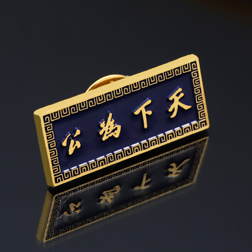 LEMIAO Civilian Medal Revitalize China Xinhai Pin National Army Sun Yat-sen Commemorative Medal Brooch Design Sense Niche Medal The world is for the public A21-201