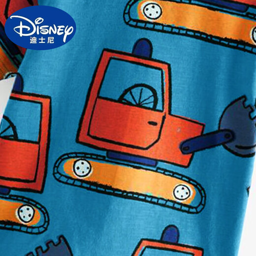 Disney Malwee Boys kurzärmelige Sommerkleidung Neue europäische und amerikanische Kinder lässige Druck runden Hals hübsches kurzärmelige Kinderkleidung 9276 130 cm