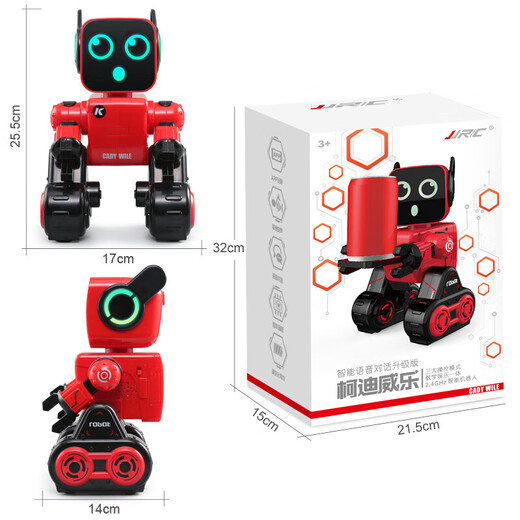 Él Jiangong Robot Robot Voice Control remoto Juguetes para niños Regalo de cumpleaños de 1-3 años para niños 4-6 años Cody Weile-K10-White Año Nuevo para año nuevo