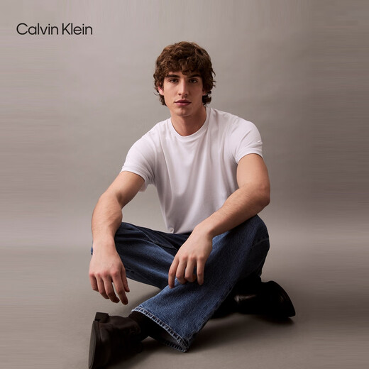 Calvin Kleinjeans [réplica 90 Serie] 25 hombres y mujeres de primavera y verano El mismo modelo CK retro jeans rectos 4RB701G U1W-Denim Light Blue 30