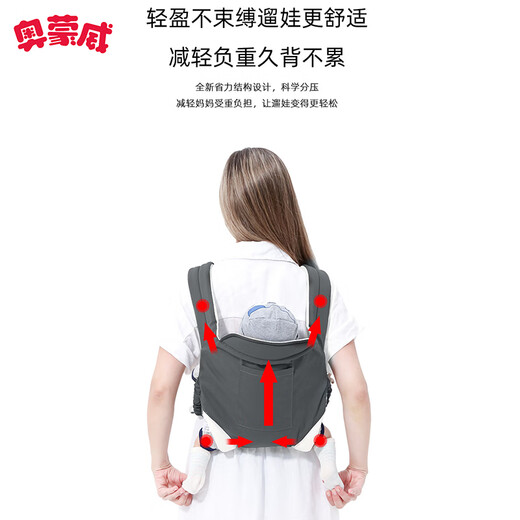 Aomonwei Babygurt Baby Reisetasche für Neugeborene alle Jahreszeiten mit einfachen Schultergurten, um Babys beige zu halten