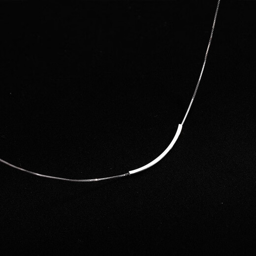 GIOIO Swarovski zirconium 925 sterling silver smile necklace women's smile clavicle chain light luxury high-end Chinese Valentine's Day gift same style