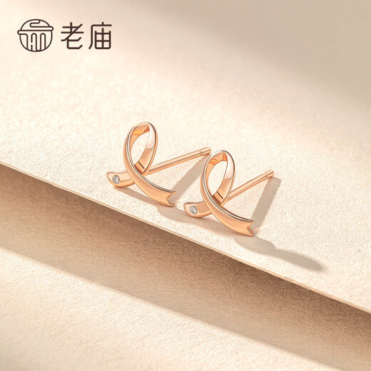Laomiao S925 Silver Earrings with Bow Knot 02 Gift Bow Earrings/About 0.50g