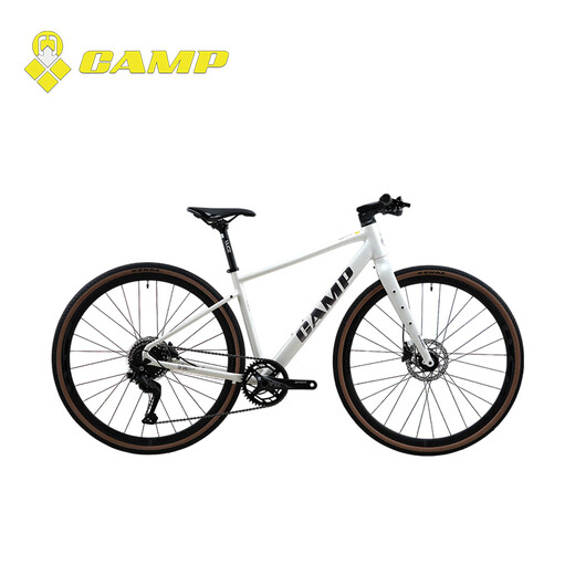 坎普（CAMP）GX300 公路车平把综合型越野铝合金车架9速油碟禧玛诺变速自行车 宝马灰 455码 700c