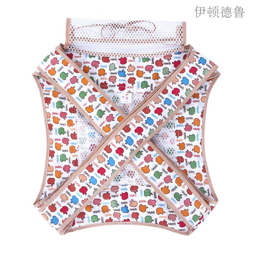 伊顿德鲁直销传统四爪简易绑带前背后背式背婴儿宝宝背带老式 薄荷绿绑带