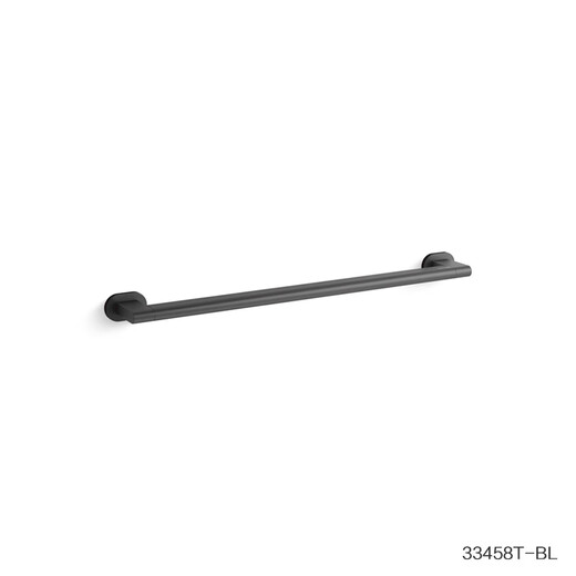 Kohler (Kohler) Belling Badezimmer Sicherheit Handläufe Toilettenbadeweiche Toilette Dusche Handlauf Edelstahl Anti-Fall-Fall-Griff 33462t [schwarz] Sicherheitshandwerk 679mm