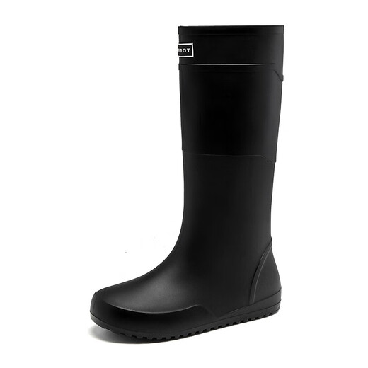 Botas de lluvia de alto tubo japonesas y británicas zapatillas de goma superpuestas más botas de lluvia de terciopelo botas de agua no deslizantes de agua pesca y zapatillas de agua de mar tubo de color medio tamaño estándar 42
