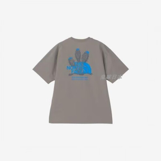 北面（The North Face）北面成人款 12593速干仙人掌印花短袖T恤 灰色（CR） XS