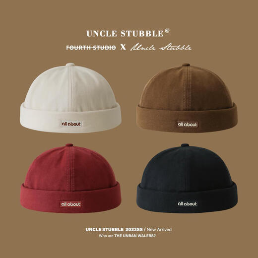 Sebeeef Herren Melon Lederhut Japanischer Harajuku Street Trendy Hut Yuppie Hut Vermieterhut Mädchen Burgund rot alle Größe