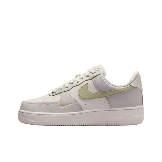 耐克（NIKE）Air Force 1 Mini Swoosh AF1女子全白金空军一号休闲运动板鞋 IB3881-001白绿 36 (225mm)