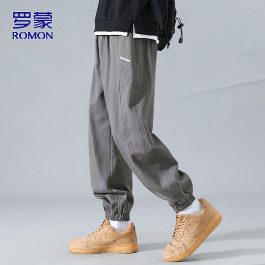 Pantalon décontracté Romon Pantalon à attachement en liberté d'été masculin