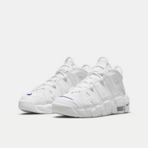 Nike Air More Uptempo GS Shoes de baloncesto de desgaste adolescente Dh9719-100 White 36.5