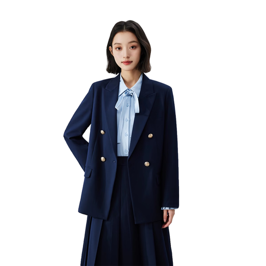 Lady Bird black suit women's high-end formal wear official professional college student interview suit jacket