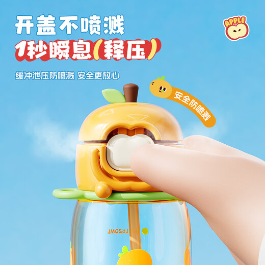 RELEA Children's Water Cup Women's Maternity Straw Cup PPSU High-Looking Plastic Cup Student Cup Birthday Gift