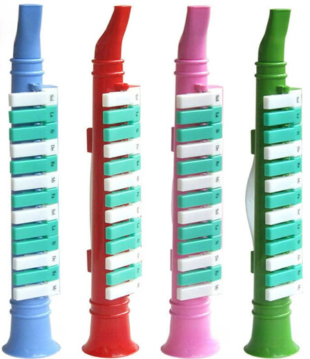 Sijie Brand Oral Orgelanfänger und Kinder spielen Musikspielzeugrekorder und Tube Mundharmonica Instrument 13 Schlüssel für Jungen und Mädchen, die rote spielen