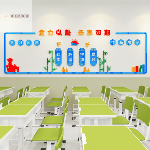 LNGA LANDGRE教室布置装饰班级走廊文化墙贴建设小学初中学习园地作品展示贴纸 1049款 中